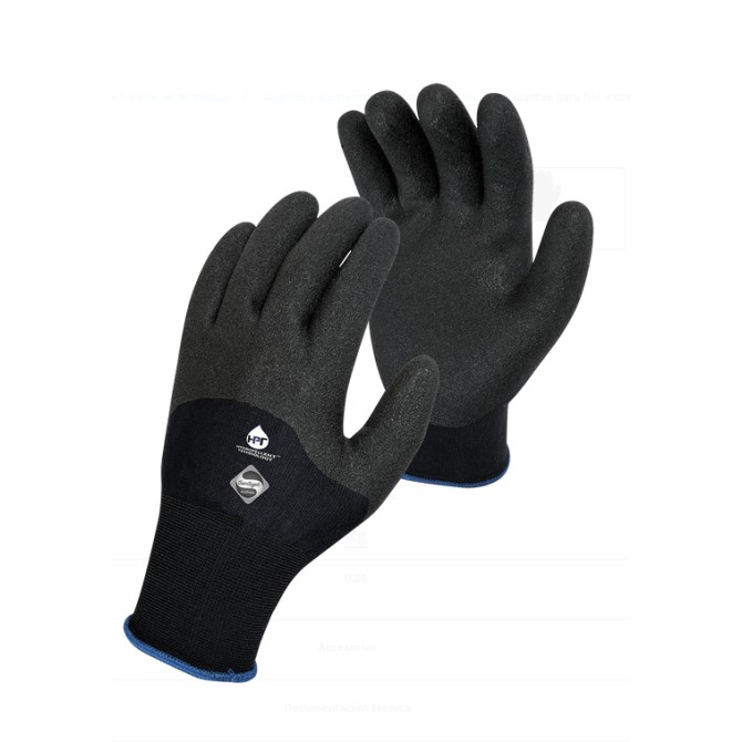 Guantes para frió extremo en piel hasta -20 ºC